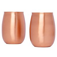 Just Copper Smooth Surahi Cup Set 